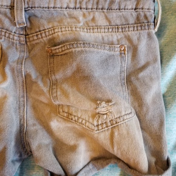 Lei Distressed Overall Jean Shorts JUNIORS Medium - Picture 10 of 12